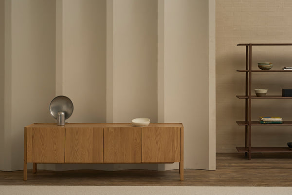 Nell Credenza, Light Oak, 71"W x 17.7"D x 23.6"H