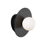Nodes Large Angled Sconce, Midnight Black, 8"W x 7.6"H