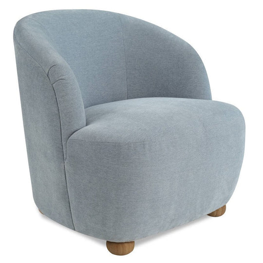 Moira Arm Chair - Slate Blue, 32.5" W