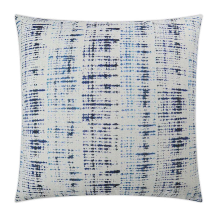 Mizu Indoor/Outdoor Pillow, Indigo 22" x 22"