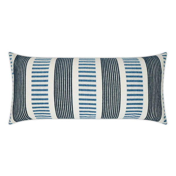 Sideline Indoor/Outdoor Lumbar, Indigo, 12" x 24"