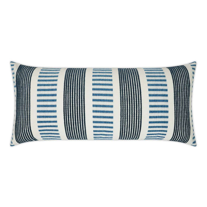 Sideline Indoor/Outdoor Lumbar, Indigo, 12" x 24"