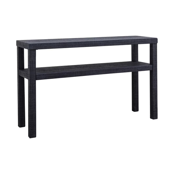 Indigo Road by Egypt Sherrod Gia Raffia Console Table - Navy, 47"W x 15"D