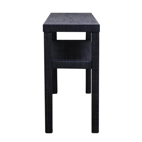 Indigo Road by Egypt Sherrod Gia Raffia Console Table - Navy, 47"W x 15"D