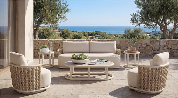 Taurus Outdoor Swivel Chair - Tennis Sand