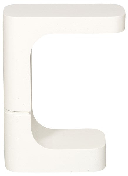 Collins Outdoor End Table, Stone White