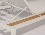 Oasis Chaise Lounge, White
