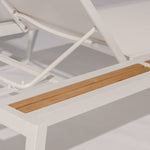 Oasis Chaise Lounge, White