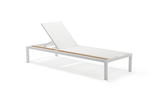Oasis Chaise Lounge, White