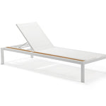 Oasis Chaise Lounge, White