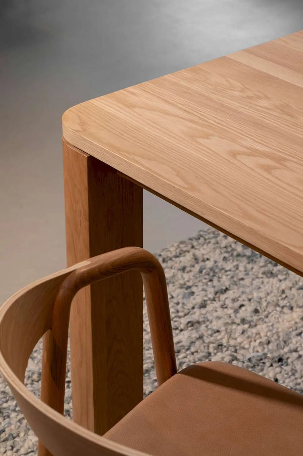 Oli Dining Table, Light Oak, 78.7"W x 39.4"D