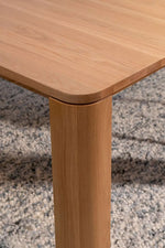 Oli Dining Table, Light Oak, 78.7"W x 39.4"D