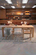 Oli Dining Table, Light Oak, 78.7"W x 39.4"D