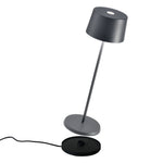 Olivia Table Lamp, Dark Grey