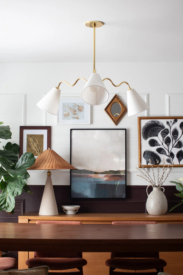 Perilla Table Lamp, 28"H