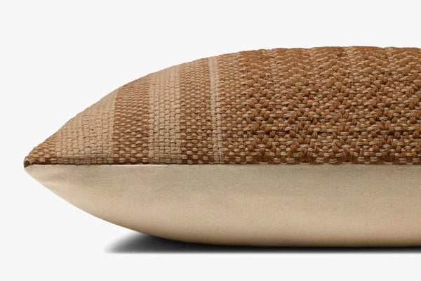 Blair Pillow, Brown, 13" x 35", PAL0058, Amber Lewis x Loloi