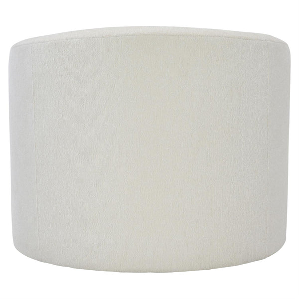 Elle Fabric Swivel Chair 1273-002 Fabric, White/Cream Boucle Chenille