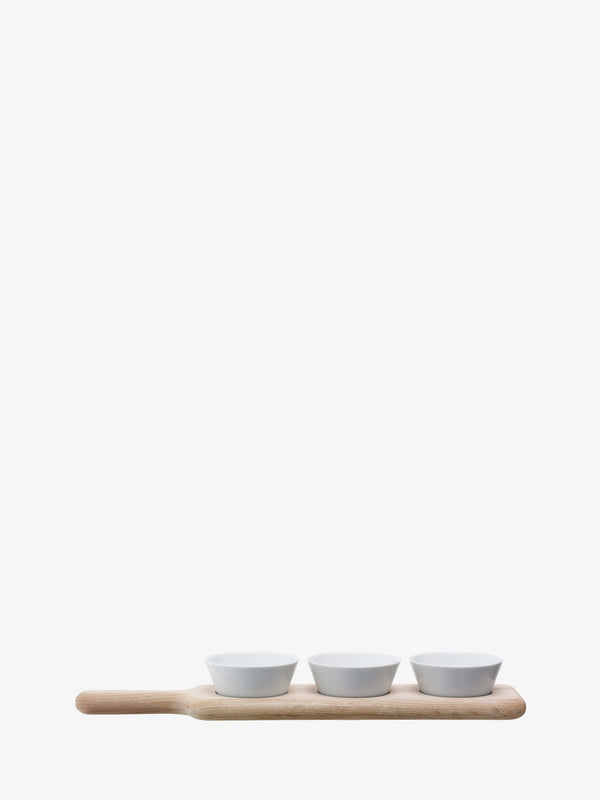 Paddle Bowl Set with Oak Paddle