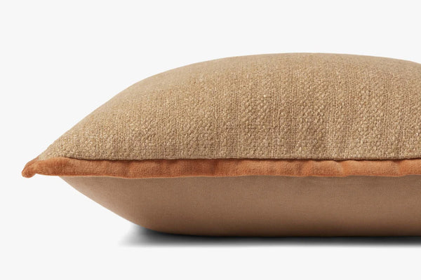 Aveline Pal0034 Natural / Rust 18'' x 18'', Amber Lewis × Loloi