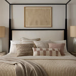 PLL0136 Brown/Ivory Lumbar Pillow, 12" x 27"