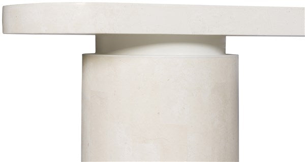 Alba Console Table, White Agate, 64"W x 14"D x 32"H