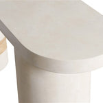 Alba Console Table, White Agate, 64"W x 14"D x 32"H