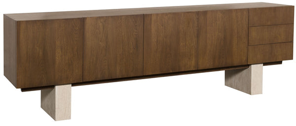Edge Entertainment Center - Light Umber, 100"W x 19"D x 32"H
