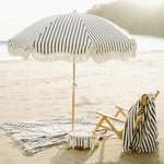 Beach Blanket, Monaco Black Stripe