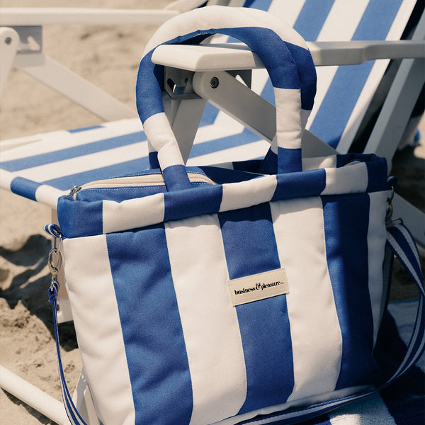 The Cloud Cooler Tote Bag - Crew Mediterranean Blue Stripe