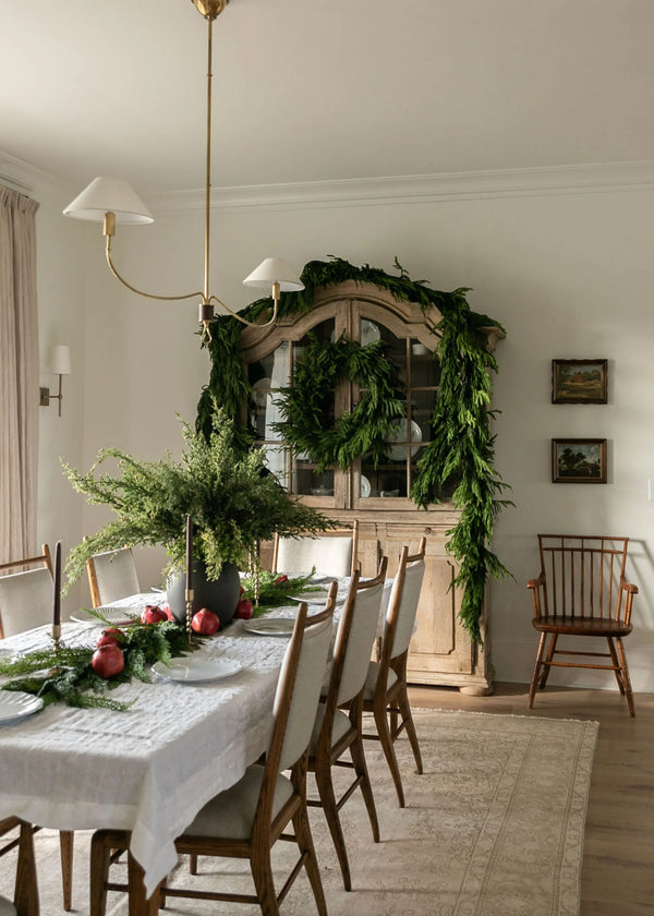 Lebanon Cedar Holiday Table Garland, 48"