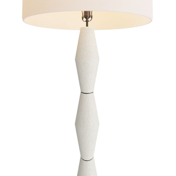Baker Floor Lamp, Ivory, Ricestone