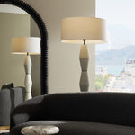 Baker Floor Lamp, Ivory, Ricestone