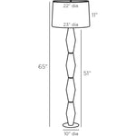 Baker Floor Lamp, Ivory, Ricestone