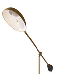 Alaric Floor Lamp, Antique Brass, Steel