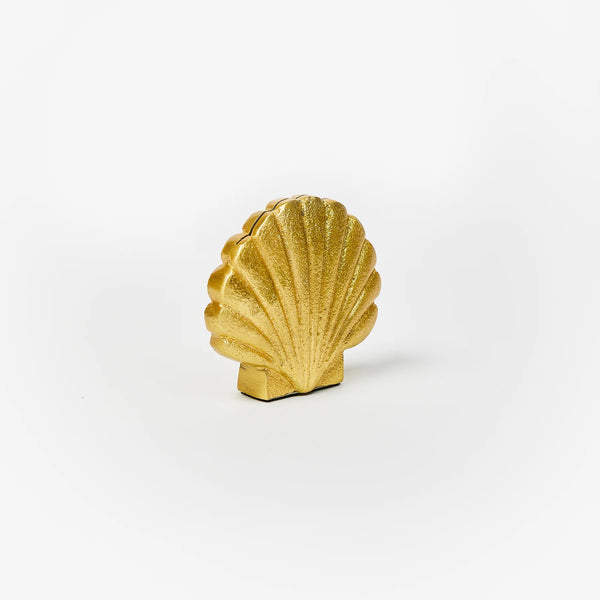 Clam Shell Place Holder, Gold