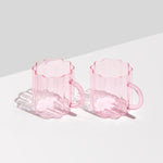 Wave Mug - Set of 2 Pink