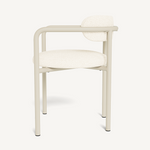 Porto Dining Chair, Aluminum Bone/ Riviera Ivory