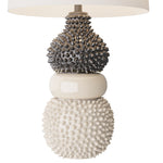 Basilio Lamp, Ivory Crackle, Ceramic