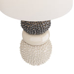 Basilio Lamp, Ivory Crackle, Ceramic
