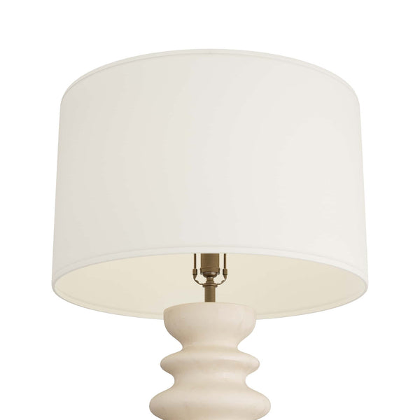 Worland Lamp, Matte Ivory, Ceramic