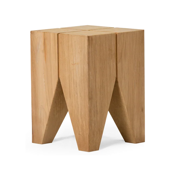 Pure Triangle Side Table, 11.8"W x 11.8"D x 17.7"H