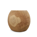 Pure Sphere Stump, Teak, 23.6"W x 23.6"D