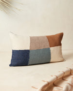 Patchwork Lumbar Pillow, Sky, 12" x 20"