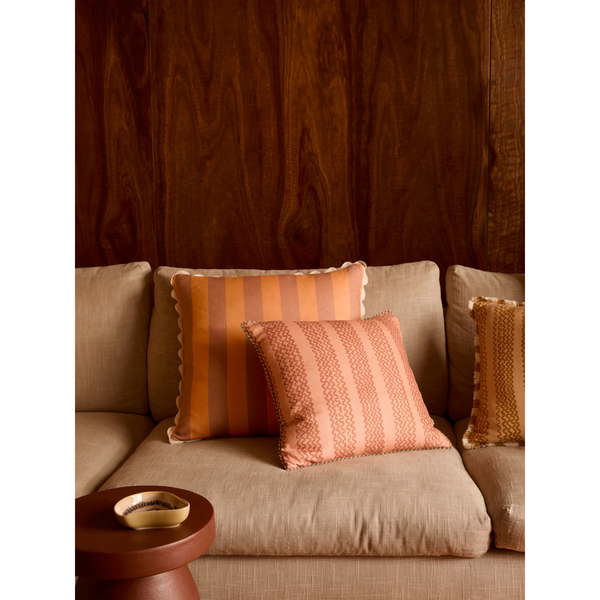 Bold Stripe Peach, 24" x 24"