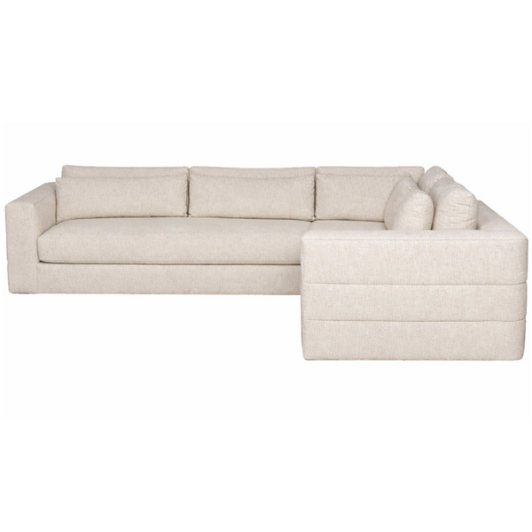 Leone Sectional, Topper Oatmeal Performance Fabric, 138" x 138"D