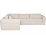 Leone Sectional, Topper Oatmeal Performance Fabric, 138" x 138"D