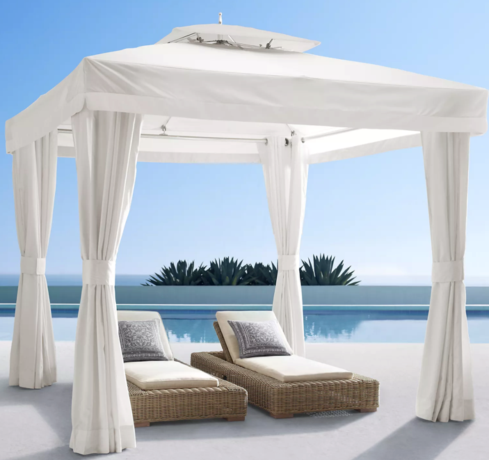 Tuuci Atlantis Pavilion, White, 10'W x 10'D x 10'6"H