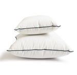 The Euro Throw Pillow - Rivie White
