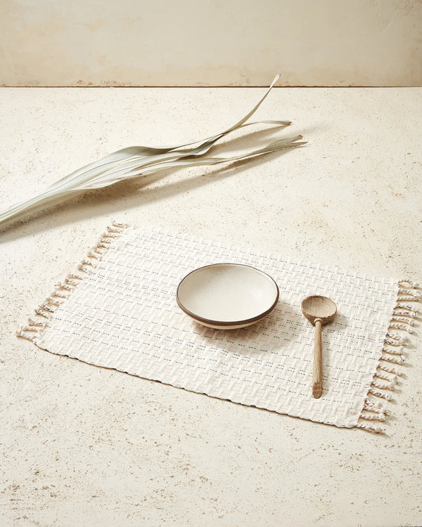 Panalito Placemat, Cream, Set of 4
