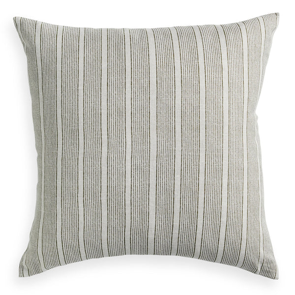 Pollara Khaki Linen Cushion , 20" X 20"